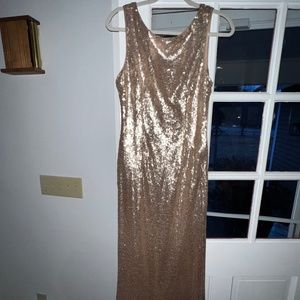 Adrianna papell Rose Gold Dress